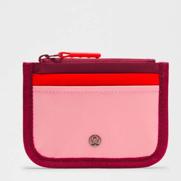 Lululemon‎ True Identity Card Case Wine Berry / Hot Heat / Pink Tide NWT - Picture 3 of 3